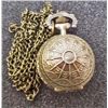 Image 1 : DOMED CHURCH ROOF BRONZE POCKET WATCH WITH CHAIN