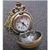 Image 2 : DOMED CHURCH ROOF BRONZE POCKET WATCH WITH CHAIN