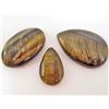 Image 1 : LOT OF 116.9 CTS OF TIGER'S EYE GEMSTONES