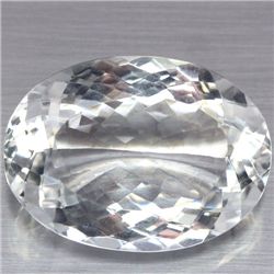 35.32 CT NATURAL WHITE AFRICAN QUARTZ GEMSTONE