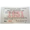Image 3 : LOT OF 2 1951 ID CARD WISCONSIN ELECTRIC POWER CO.