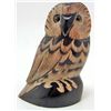 Image 1 : HAND CARVED BUFFALO HORN OWL FIGURINE