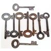 Image 1 : LOT OF 10 METAL SKELETON KEYS
