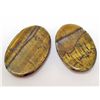 Image 1 : LOT OF 110.7 CTS. OF NATURAL TIGER'S EYE GEMS