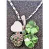 Image 1 : PLATINUM PLATED AUSTRIAN CRYSTAL PENDANT WITH CHAIN