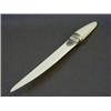 Image 1 : AN IVORY PAPER KNIFE, silver mount, Crisfor and Norris, Birmingham 1905, length 40cm  30-50