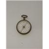 Image 1 : A GEORGIAN SILVER POCKET COMPASS, enamel dial, London 1802,  100-120