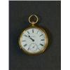Image 1 : A GENT'S POCKET WATCH, English lever, the enamel Roman dial signed 'H. Morris, Birmingham', 18ct