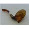 Image 1 : A CASED BLOCK MEERSCHAUM TOBACCO PIPE, c.1900, military head wearing a busby, length 13cm  30-50