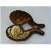 Image 1 : A CASED MEERSCHAUM TOBACCO PIPE, c.1900, grasping tallon length 13cm  30-50