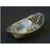 Image 1 : A SILVER OVAL BON BON DISH, reeded border, pierced Art Nouveau sides, maker RB, Sheffield 1911, r