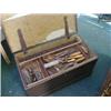 Image 1 : A CARPENTERS CHEST, 19th Century, comprising comprehensive series of moulding planes, spokeshaves