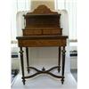 Image 1 : A LADY'S ROSEWOOD WRITING TABLE, c.1890, raised stationery compartment, extensive marquetry and s