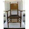 Image 1 : AN ARTS AND CRAFTS OAK ARMCHAIR, c.1900, design attributed to William Birch, shaped splat between