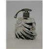 AN ART DECO ATOMISER, 1930's, clear glass overlaid black cut through, height 9cm  20-30
