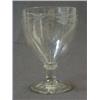 Image 1 : AN OVOID RUMMER, c.1810, hops and barley engraved and a monogram, circular pontil base  50-80