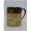 Image 1 : A STIFF & SONS SALT GLAZED STONEWARE MUG, 19th Century, sprigged hunging subjects, height 12cm  3