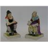 Image 1 : A PAIR OF SEMI-PORCELAIN FIGURES, late 19th Century, Cobbler and Cobbler's Wife, (after the Staff