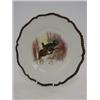 Image 1 : A ROYAL WORCESTER VITREOUS CABINET PLATE, 1898, painted two game birds in woodland setting (unsig