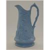 Image 1 : A RELIEF MOULDED STONEWARE EWER, mid 19th Century, mythological scene, sky blue, height 22cm  50-