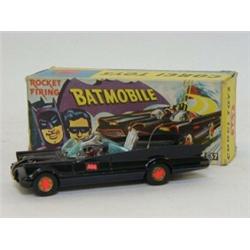 A BOXED CORGI TOYS BATMOBILE, No.267, gloss black, bat hubs/doors, pulsating exhaust, Batman and
