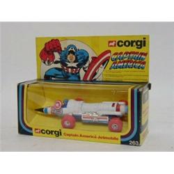 A BOXED CORGI TOYS CAPTIAN AMERICA JETMOBILE, No.263, window box  20-30