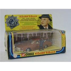 A BOXED CORGI TOYS KOJAK BUICK, No.290, bronze livery, Kojak and Crocker figures  50-60