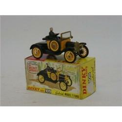 A BOXED DINKY TOYS GABRIEL MODEL T FORD, No.109, with figure  30-40