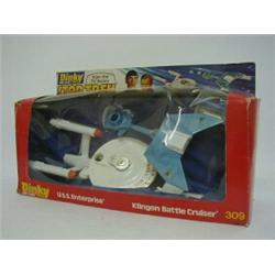 A BOXED DINKY STAR TREK GIFT SET, No.209, Battle Cruiser and U.S.S Enterprise  80-100