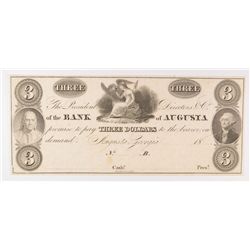 18- $3 BANK OF AUGUSTA, GA