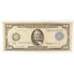 1914 $50 FEDERAL RESERVE NOTE