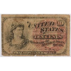 1863 TEN CENT US FRACTIONAL CURRENCY