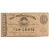 Image 1 : 1863 TEN CENT STATE OF ALABAMA
