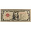Image 1 : 1928 $1 US NOTE (RED SEAL) (FUNNY BACK)
