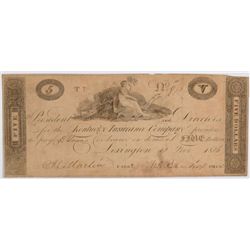 1816 $5 KENTUCKY INSURANCE COMPANY