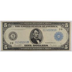 1914 $5 FEDERAL RESERVE NOTE