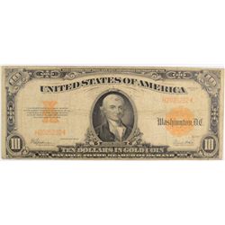 1922 $10 GOLD CERTIFICATE