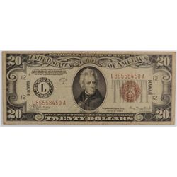 1934 A $20 FEDERAL RESERVE NOTE (HAWAII)