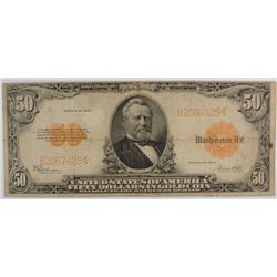 1922 $50 GOLD CERTIFICATE