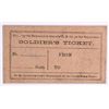 Image 1 : CIVIL WAR RAILROAD TICKET (VERY RARE)
