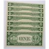 Image 2 : (7) 1935F $1 SILVER CERTIFICATES CU (CONSECUTIVE)