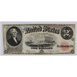 1917 $2 US NOTE