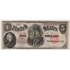 Image 1 : 1907 $5 US NOTE (WOODCHOPPER)