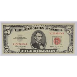 1963 $5 US NOTE AU