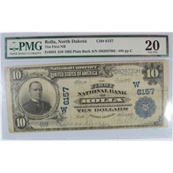 1902 $10 NATIONAL ROLLA, ND #6157