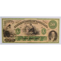 18- $50 CITIZENS BANK OF LOUISANA AT SHEREVPORT
