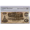 Image 1 : 1862 $100 CONFEDERATE STATES OF AMERICA CGA 55*