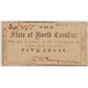 Image 1 : 1861 FIVE CENT STATE OF NORTH CAROLINA CU
