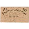 Image 1 : 1863 TEN CENT STATE OF GEORGIA