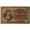 Image 1 : 1863 TEN CENT US FRACTIONAL